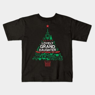 Loving Granddaughter Gift - Xmas Tree - Christmas Kids T-Shirt